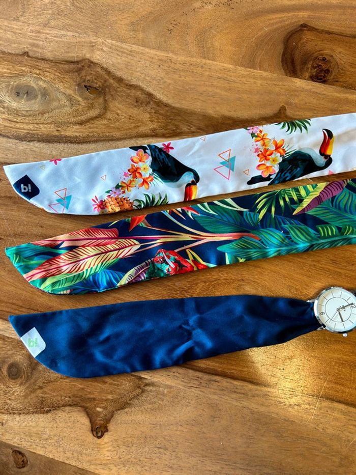 Montre bill’s watches avec 3 bracelets foulard neuf - photo numéro 3