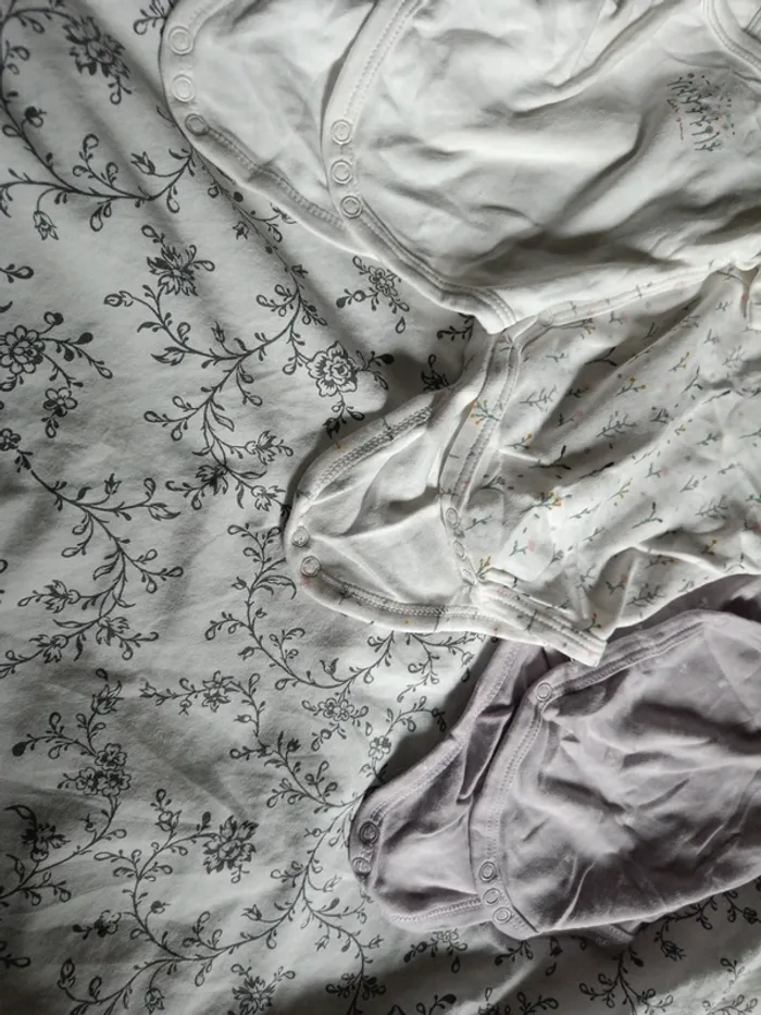 Lot de 3 bodies croisés Vertbaudet 54cm - photo numéro 5