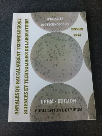 Livre spécialisé biotechnologies