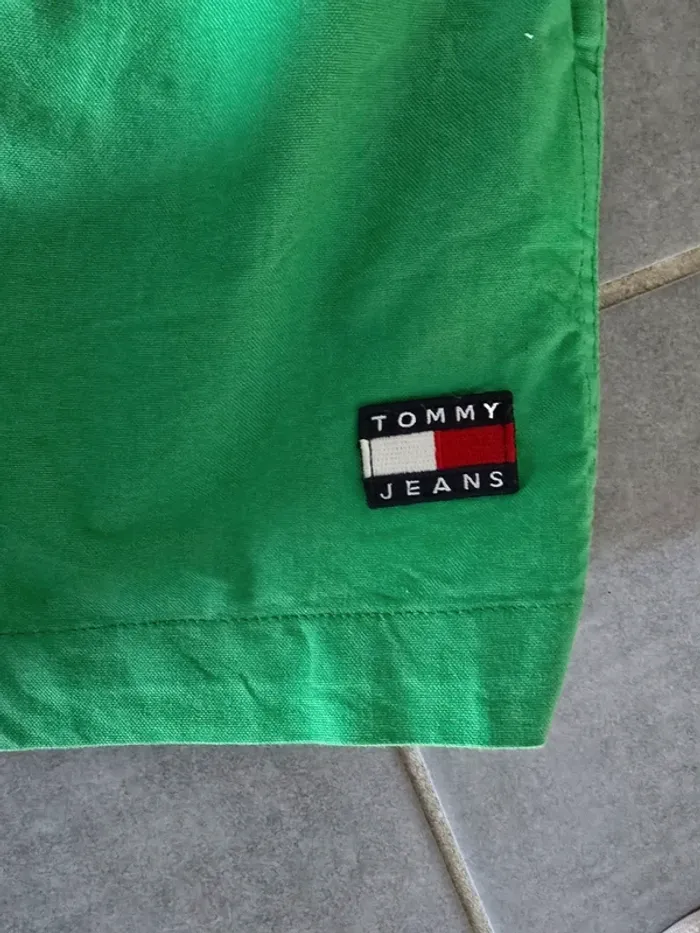 Short coton taille haute tommy - photo numéro 3