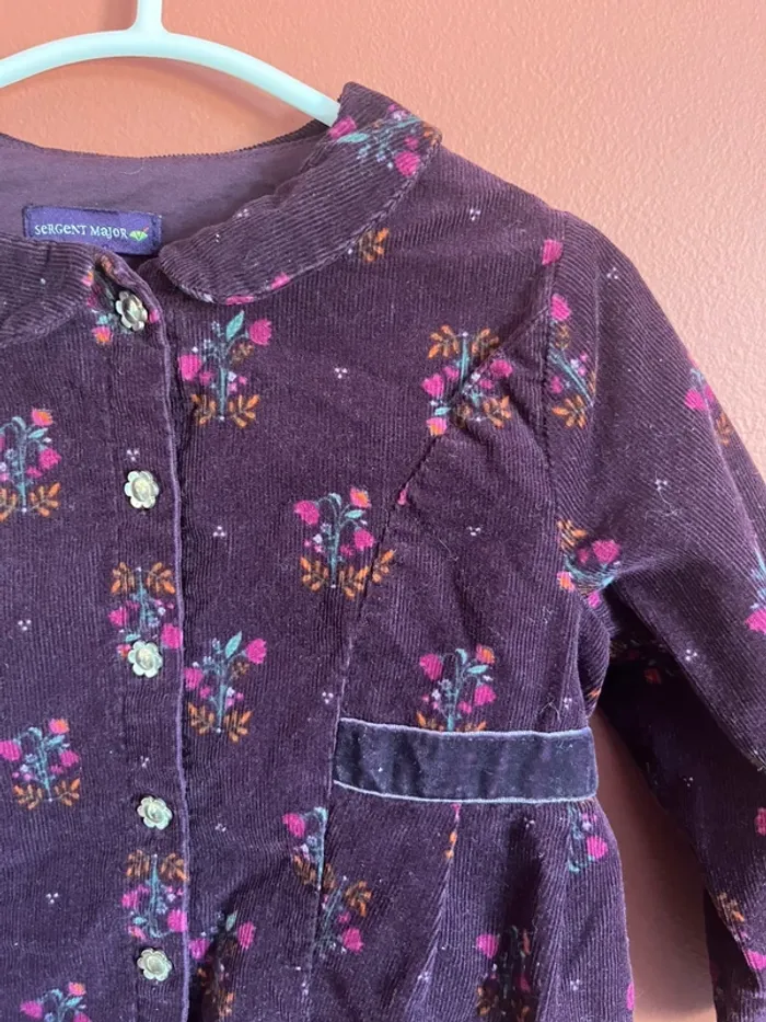 Chemise velour fin Sergent major 24 mois - photo numéro 3