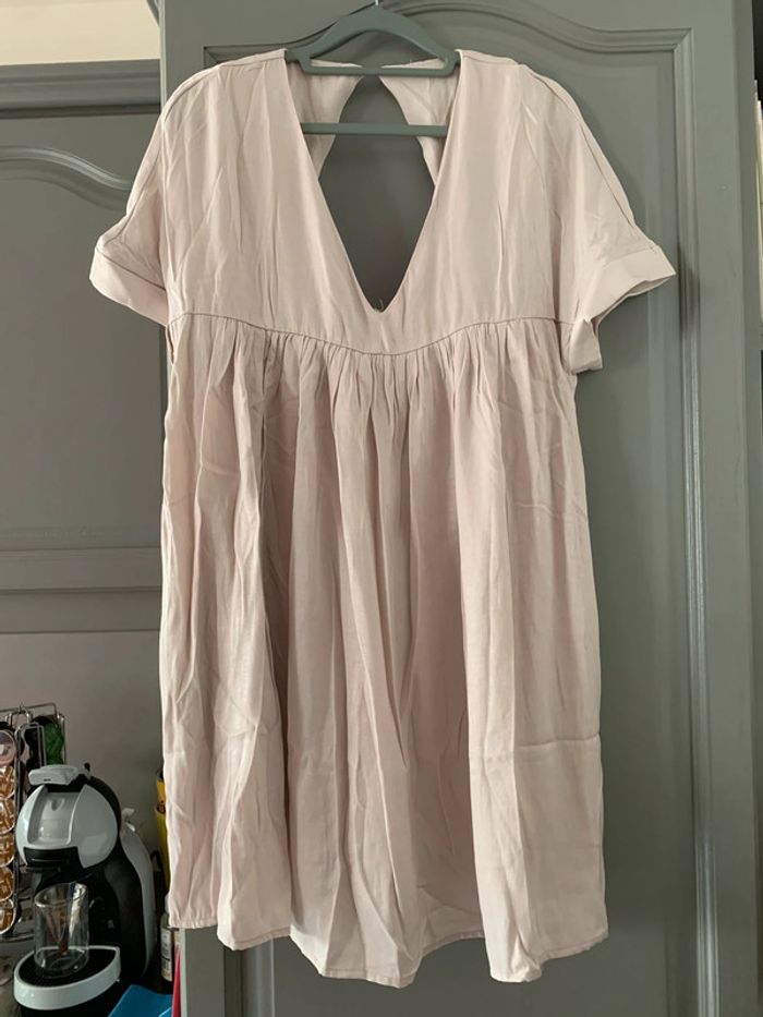Robe short beige