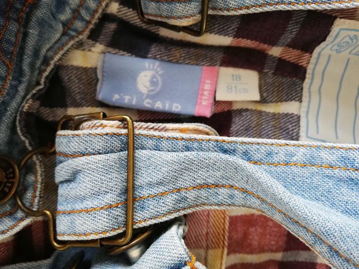 Salopette 18 mois bleu jean Kiabi - photo numéro 2