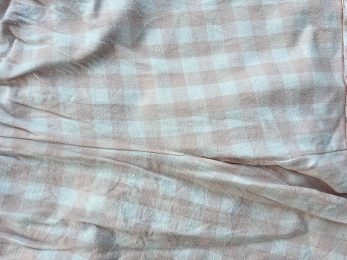 Pyjama pantalon à carreaux rose et blanc fille 10 ans - photo numéro 3