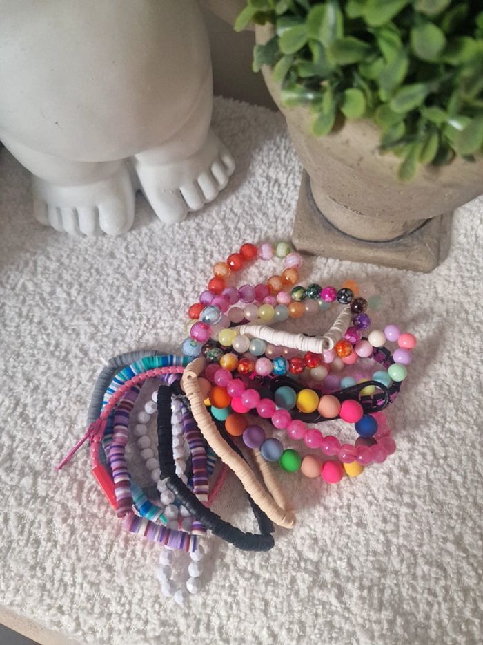 Lot bracelets colorés - photo numéro 6