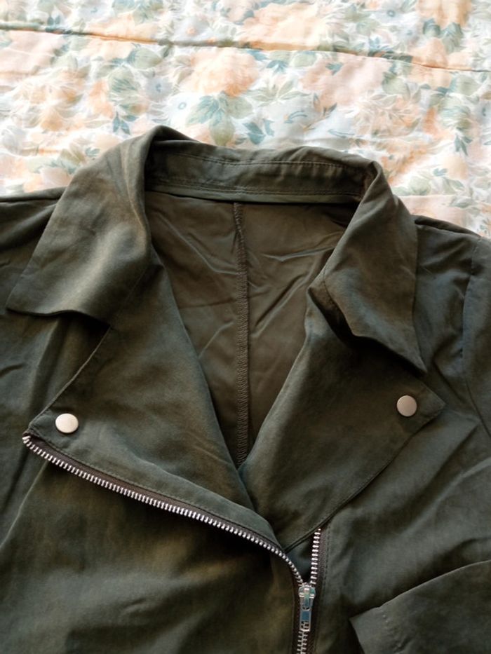 Veste perfecto kaki taille M - photo numéro 4