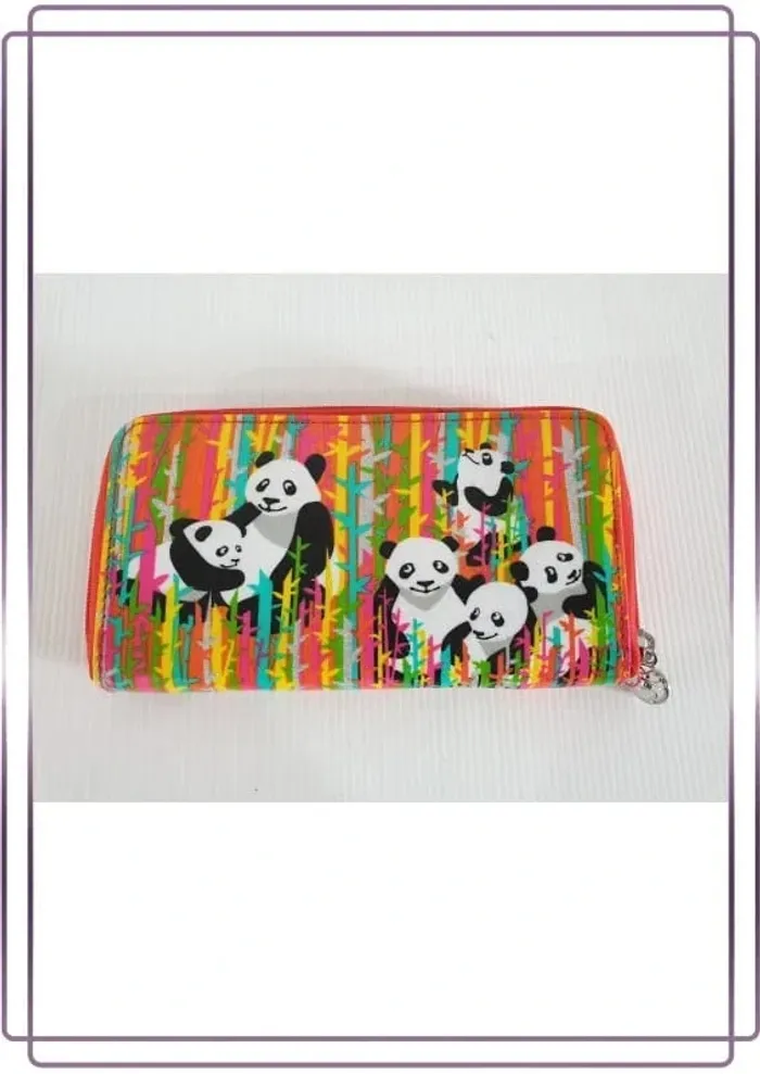 Portefeuille multicolore Pylones, très bon état 19x10cm