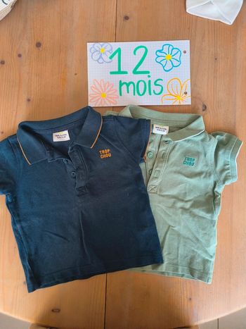 Polo manches courtes 12 mois