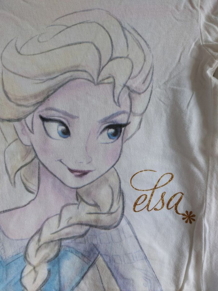 Tee-shirt Reine des Neiges 6 ans - photo numéro 2
