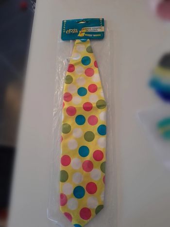 Cravate de clown accessoire pour déguisement