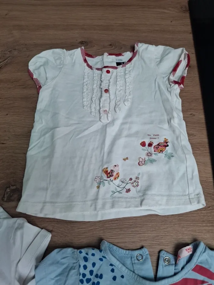 Lot de 3 tee shirt été fille 18 mois - photo numéro 4