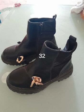 Bottine noire fille 32