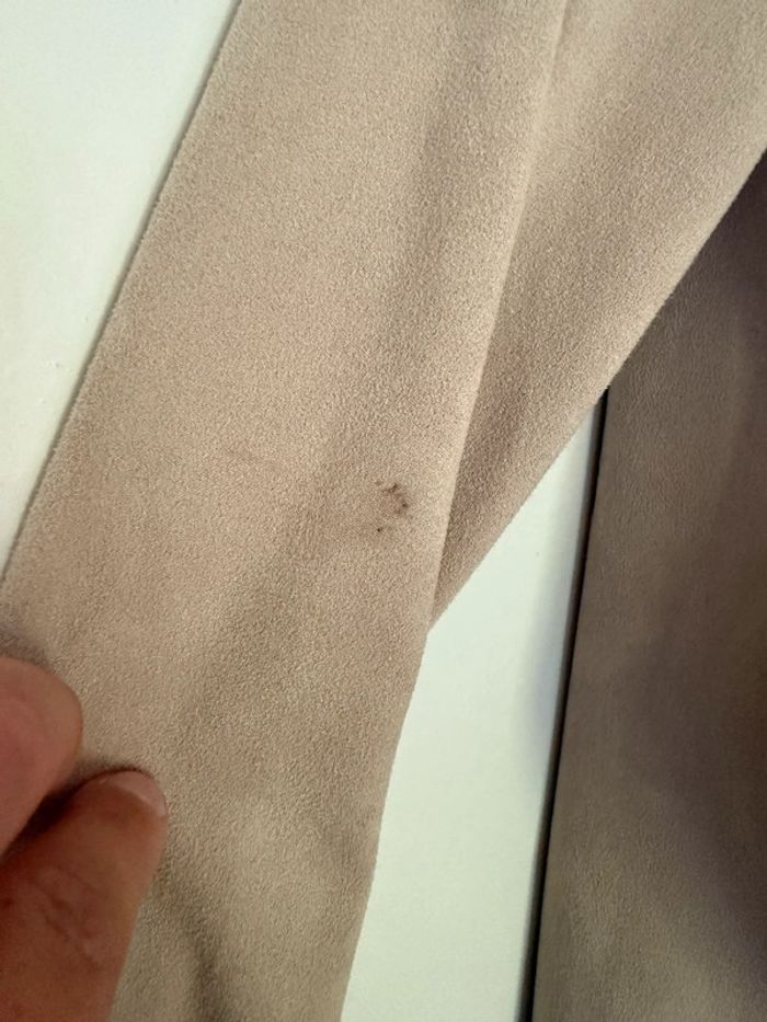 Robe tunique effet daim beige Zara - photo numéro 7
