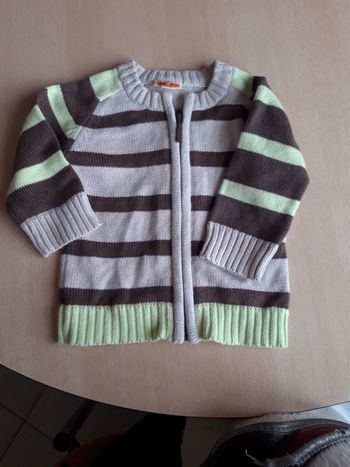 Gilet zippé 6 mois
