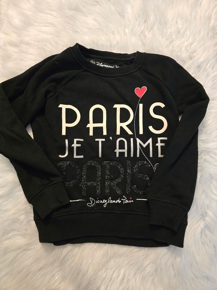 🩷🩷😍🤩 superbe Sweat molleton disneyland paris 8 ans fille 😍🤩🩷🩷🩷🩷