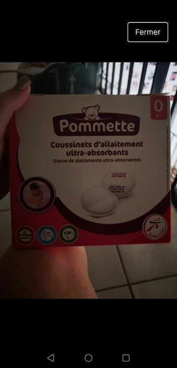 Coussinets d'allaitement