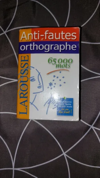 Livre Anti-fautes d'orthographes
