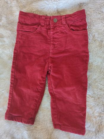Superbe pantalon velours hiver 12 mois