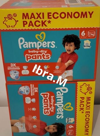 Couches pampers pants taille 6