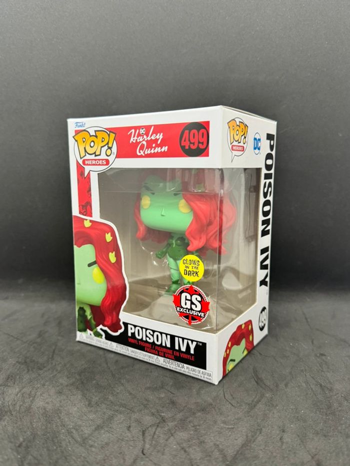 Funko pop DC Comics Harley Quinn Pouson Ivy 499 Glow GameStop