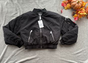 Blouson Bomber Court Noir - Jennyfer - Taille S - Neuf avec étiquette