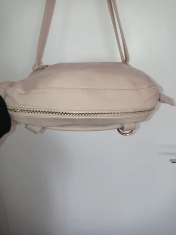 Sac a main bandoulière rose pâle - photo numéro 4