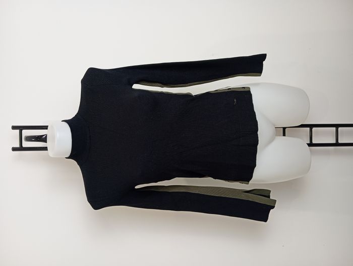 Pull col roulé noir et kaki Salsa taille XS neuf - photo numéro 6