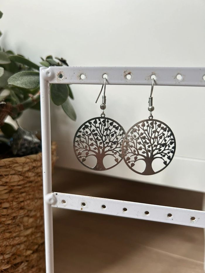 Boucles d’oreilles arbre de vie