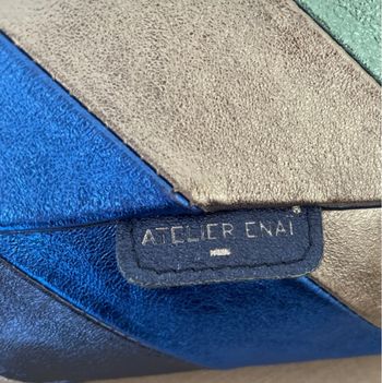 Sac atelier ENAÏ cuir métallisée 