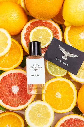 Parfum creation unique éclat d’agrumes, haute qualité