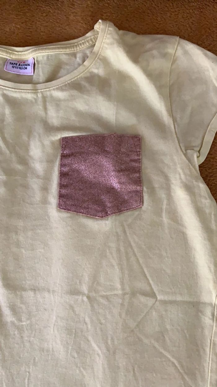 Tee-shirt manches courtes fille 12ans - photo numéro 2