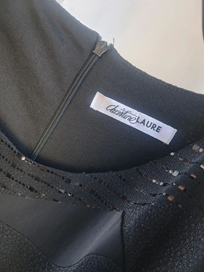 Christine Laure robe noire T.42 en tbe - photo numéro 4