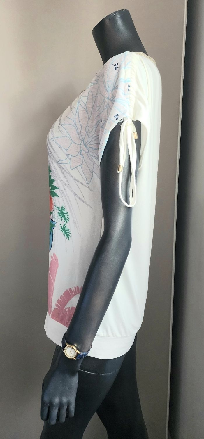 T-shirt fluide femme, taille S/M - photo numéro 3