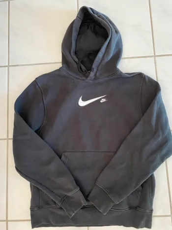 Sweat à capuche Nike noir logo Swoosh Taille S Excellent état