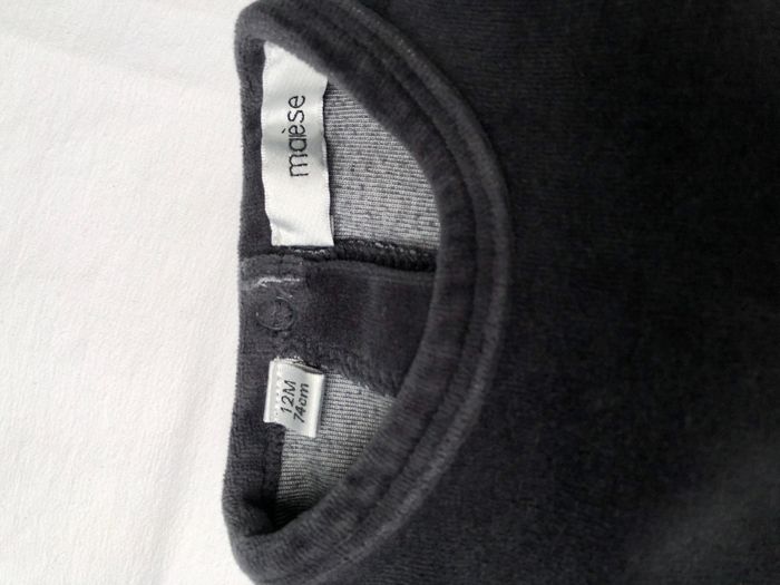 Pyjama velours Marèse 12 mois - photo numéro 3