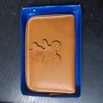 Porte-monnaie ourson marron clair