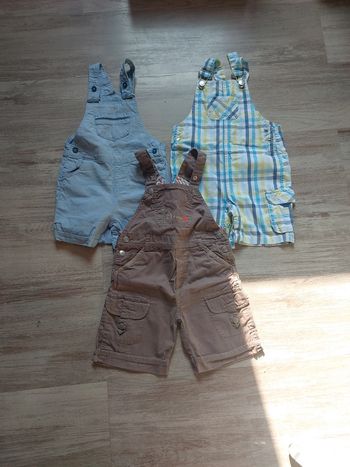 Lot salopette short 23 mois