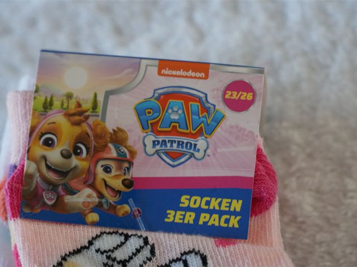 Lot de 3 paires de chaussettes Paw Patrol neuves pour Fille Pointure : 23/26 - photo numéro 2