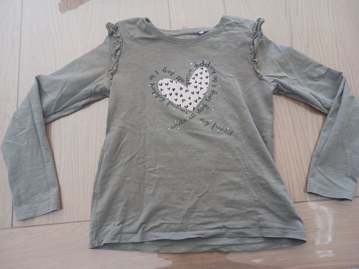 T-shirt kaki manches longues