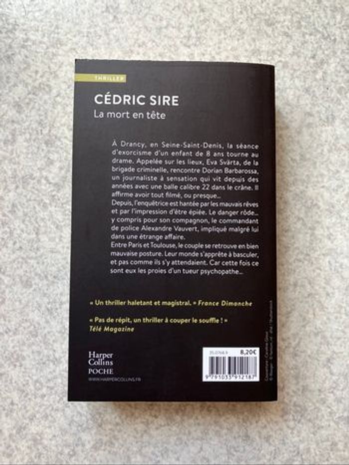 La mort en tête ~ Cédric Sire (3€50) - photo numéro 2