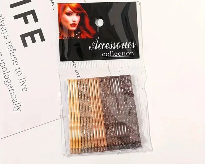 Lot de 24 barrettes brillantes, neuve, accessoires de cheveux, neuf