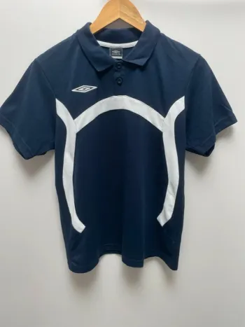 Polo Umbro blue white Boy 13 years old
