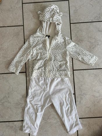 Ensemble velours 18 mois