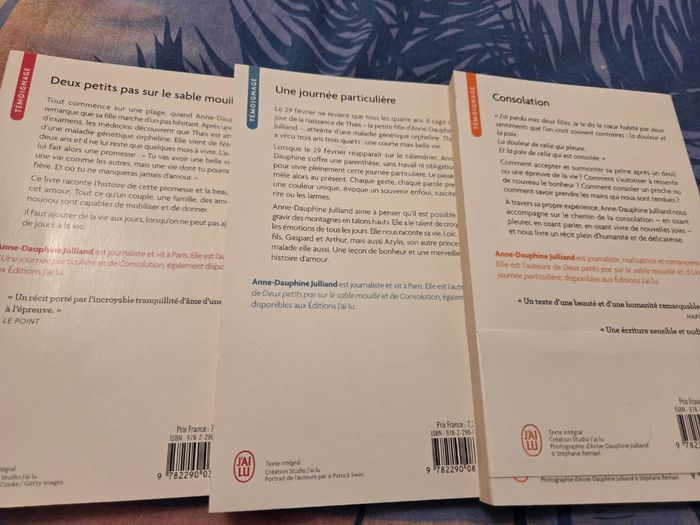 Lot de 3 livres de Anne-Dauphine Julliand - photo numéro 2
