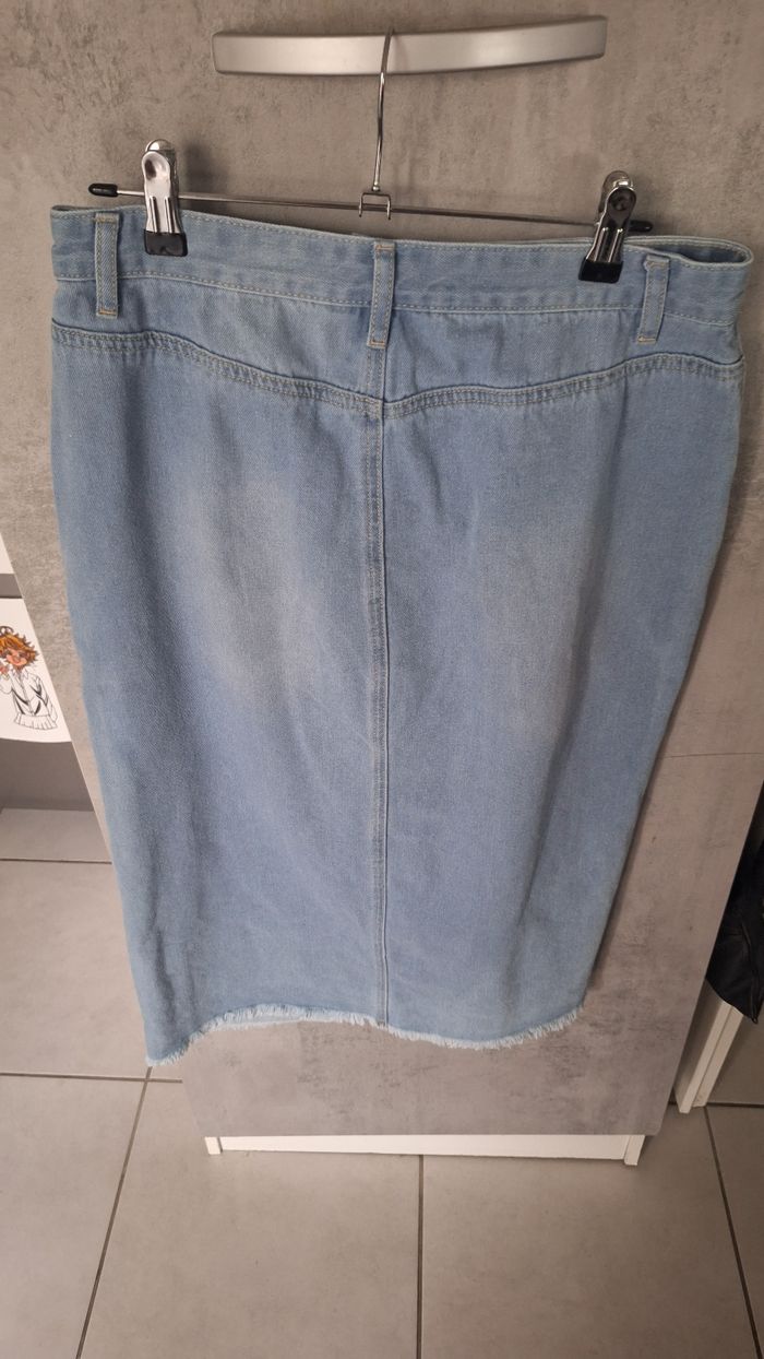 Jupe en jean denim asymétrique - photo numéro 3