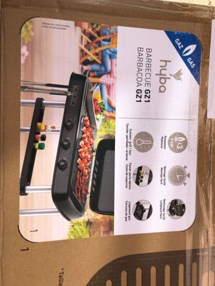 Barbecue XL à Gaz sur Chariot 3 feux avec Thermomètre Intégré HYBA Neuf dans emballage - photo numéro 9