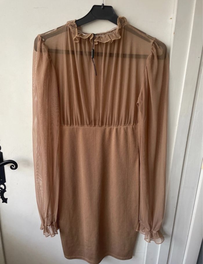 Robe 38 transparente moulante en mesh - photo numéro 3