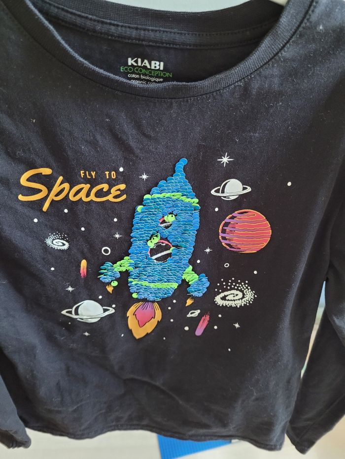 t-shirt Mlongue kiabi petit 8ans (3e) - photo numéro 5