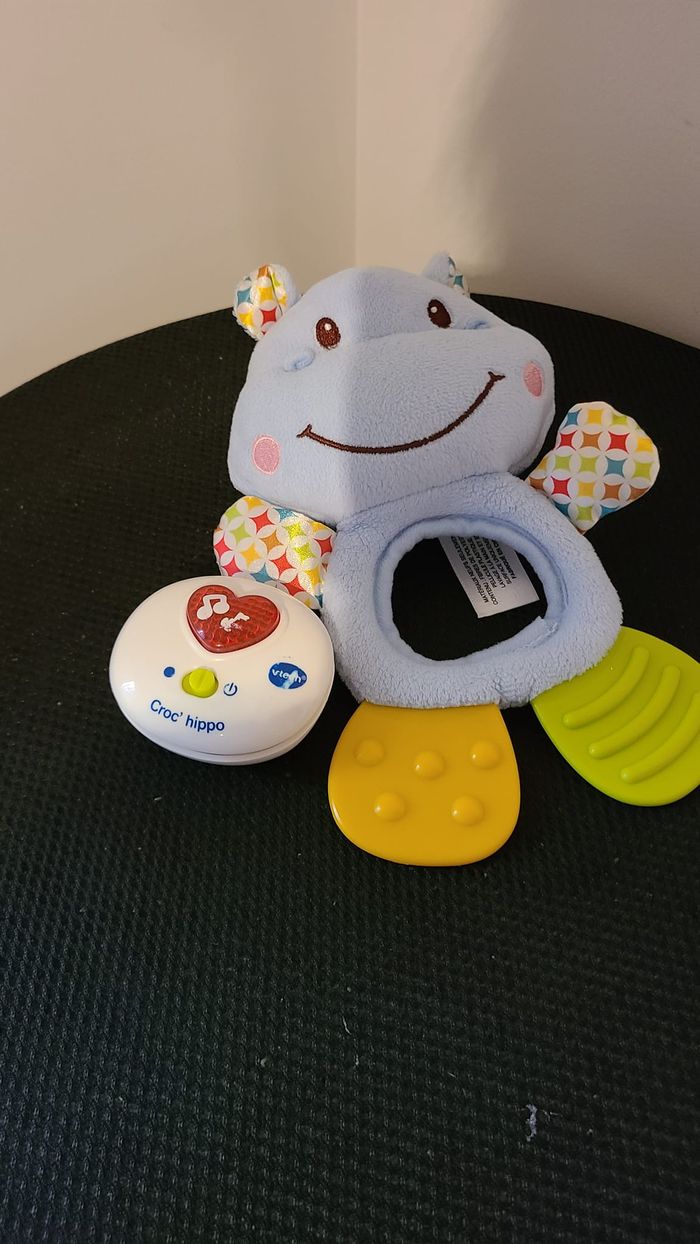 VTech  HIPO Jouet en Peluche pour bébé avec des Phrases, des chansons et des mélodies Bleu - photo numéro 3