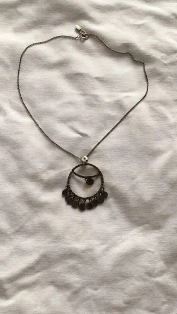 Collier Scooter à sequins en argent
